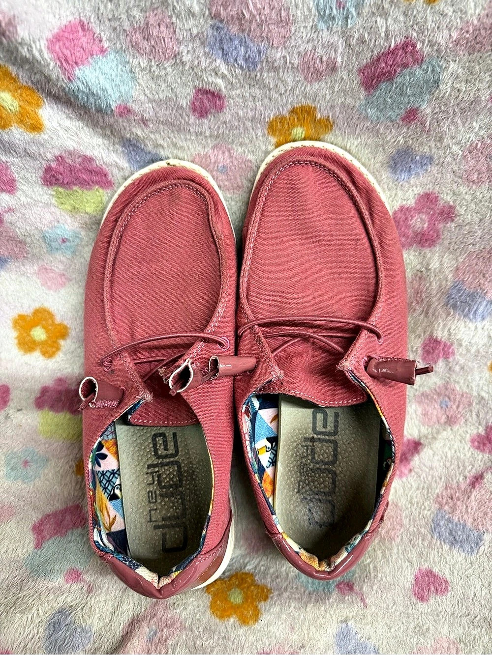 Hey dude blush loafer